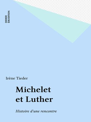 cover image of Michelet et Luther